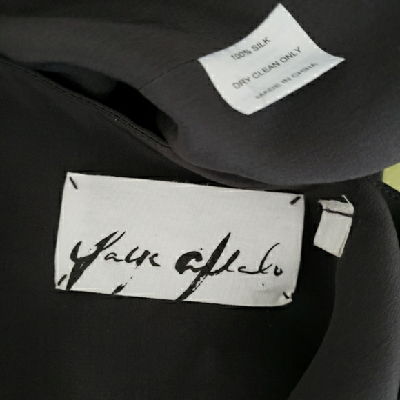 Silk Yaya Afalo Dark Grey Scoop Back Dress - Picture 6 of 6